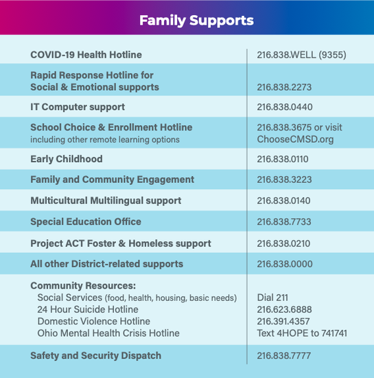 District Level Family Supports